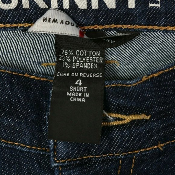 New York & Company NY&C Jeans Low Rise Skinny Leg Stretch‎ 4 Short - Picture 4 of 8